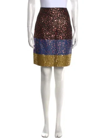 Pre-owned Derek Lam Printed Knee-length Skirt In Multi