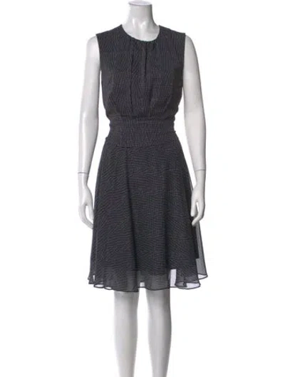 Pre-owned Derek Lam Printed Midi Length Dress In Grey