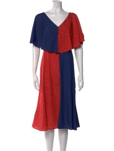Pre-owned Derek Lam Printed Midi Length Dress In Multi