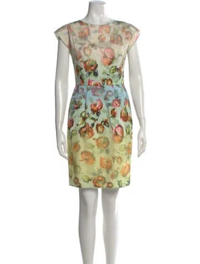 Pre-owned Derek Lam Printed Mini Dress In Blue