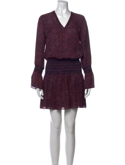 Pre-owned Derek Lam Printed Mini Dress In Blue