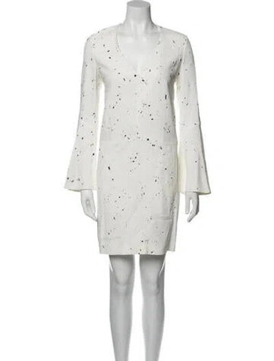 Pre-owned Derek Lam Printed Mini Dress In Neutral