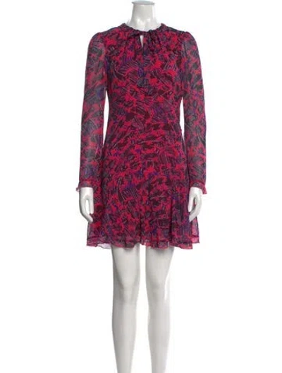 Pre-owned Derek Lam Printed Mini Dress In Pink