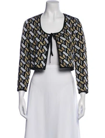 Pre-owned Derek Lam Printed Scoop Neck Sweater In Multi