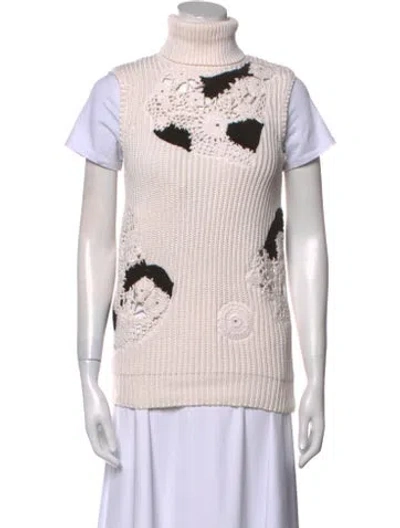 Pre-owned Derek Lam Printed Turtleneck Sweater In Neutral