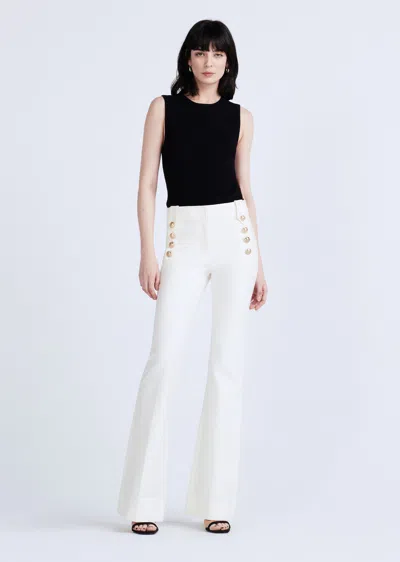 Derek Lam Robertson Flare Trousers In White