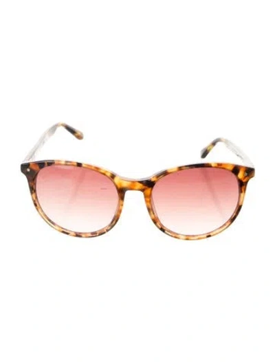 Pre-owned Derek Lam Round Gradient Sunglasses In Brown