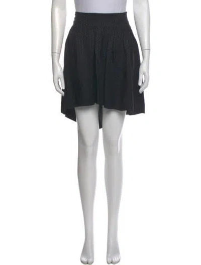 Pre-owned Derek Lam Ruffle Embellishment Knee-length Skirt In Black