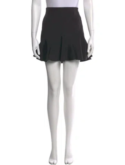 Pre-owned Derek Lam Ruffle Embellishment Mini Skirt In Black