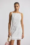 Derek Lam Saige Garden Tile Eyelet Mini Dress