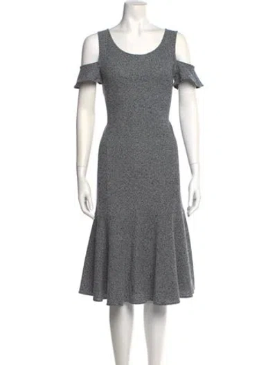 Pre-owned Derek Lam Scoop Neck Midi Length Dress W/ Tags In Blue