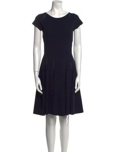 Pre-owned Derek Lam Scoop Neck Mini Dress In Black