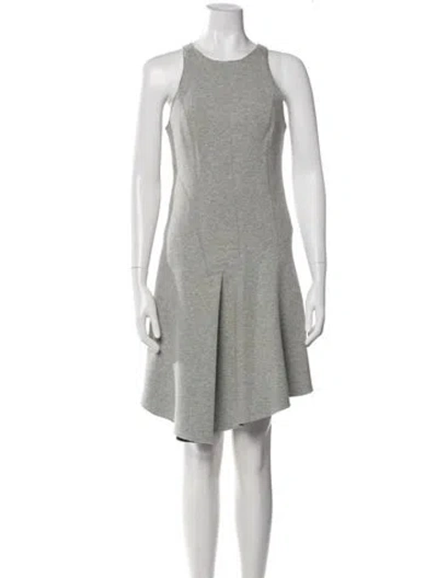 Pre-owned Derek Lam Scoop Neck Mini Dress In Gray