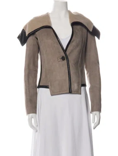 Pre-owned Derek Lam Shearling Jacket In Neutrals