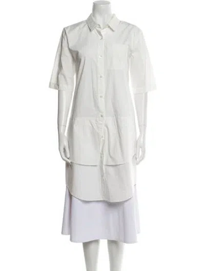 Pre-owned Derek Lam Short Sleeve Tunic In Neutral