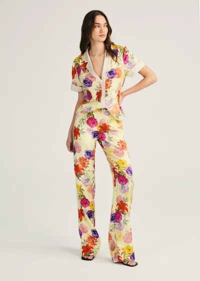 Derek Lam Silas Straight Leg Trouser In Multi