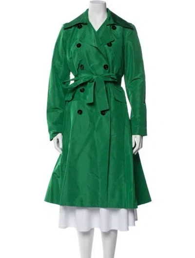 Pre-owned Derek Lam Silk Jacket In Green