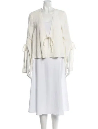 Pre-owned Derek Lam Silk Jacket In Neutral