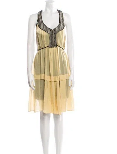Pre-owned Derek Lam Silk Knee-length Dress