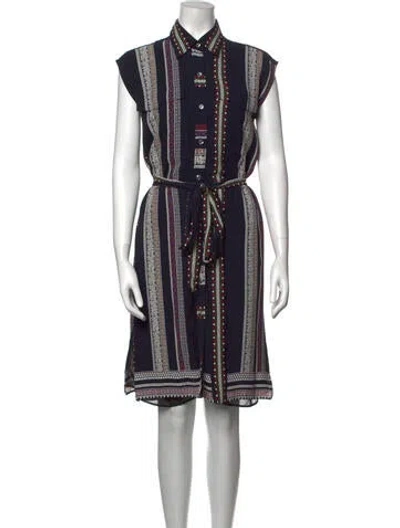 Pre-owned Derek Lam Silk Knee-length Dress In Black