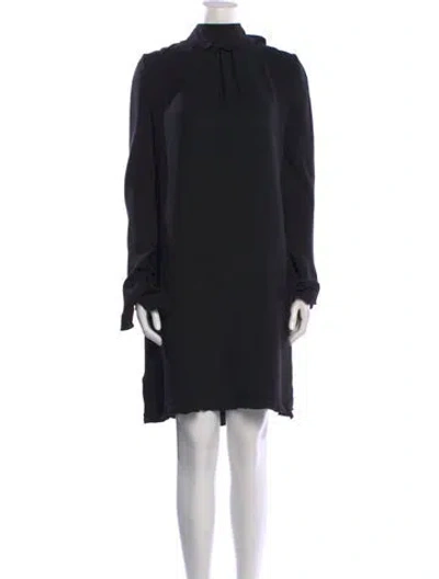 Pre-owned Derek Lam Silk Knee-length Dress In Black