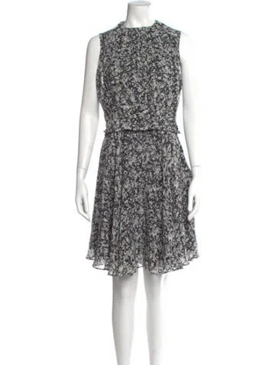Pre-owned Derek Lam Silk Knee-length Dress In Black