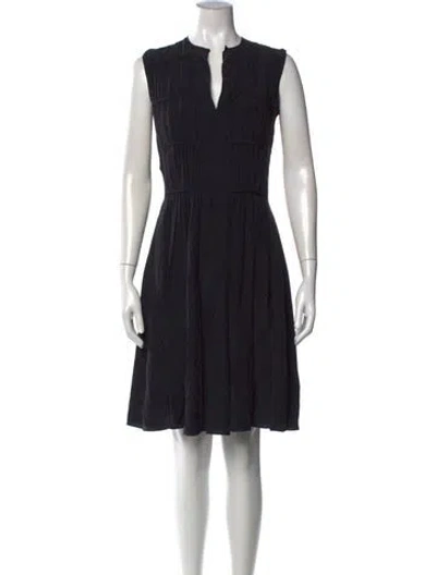 Pre-owned Derek Lam Silk Knee-length Dress In Black