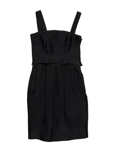 Pre-owned Derek Lam Silk Knee-length Dress In Black