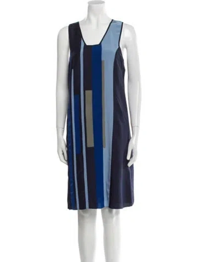 Pre-owned Derek Lam Silk Knee-length Dress In Blue