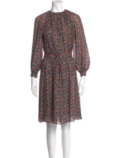 Pre-owned Derek Lam Silk Knee-length Dress In Blue