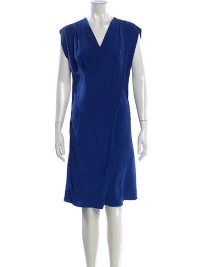 Pre-owned Derek Lam Silk Knee-length Dress In Blue