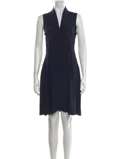 Pre-owned Derek Lam Silk Knee-length Dress In Blue