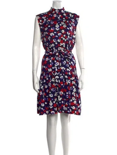 Pre-owned Derek Lam Silk Knee-length Dress In Blue