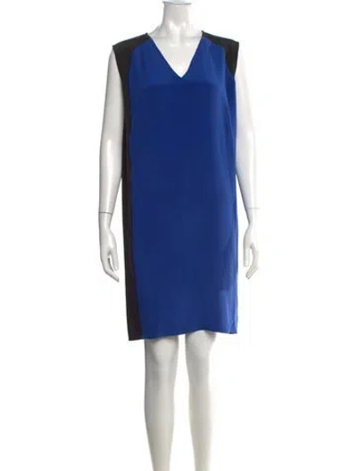 Pre-owned Derek Lam Silk Knee-length Dress In Blue