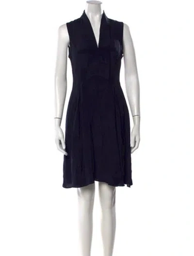 Pre-owned Derek Lam Silk Knee-length Dress In Blue