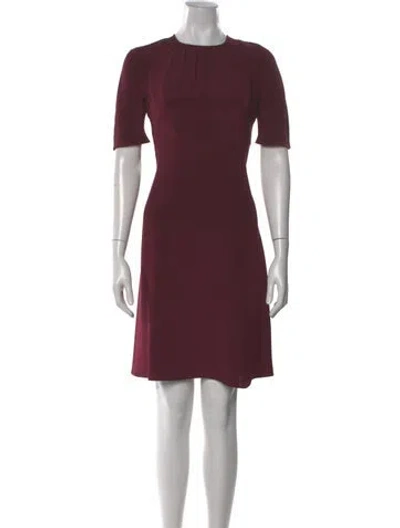 Pre-owned Derek Lam Silk Knee-length Dress In Burgundy