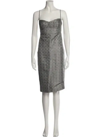 Pre-owned Derek Lam Silk Knee-length Dress In Neutral