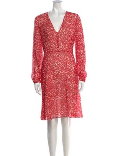 Pre-owned Derek Lam Silk Knee-length Dress In Red