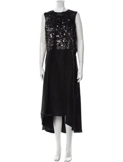 Pre-owned Derek Lam Silk Long Dress In Black
