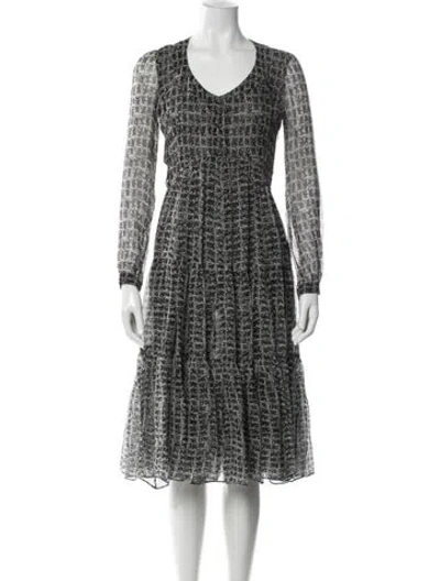 Pre-owned Derek Lam Silk Long Dress In Multi