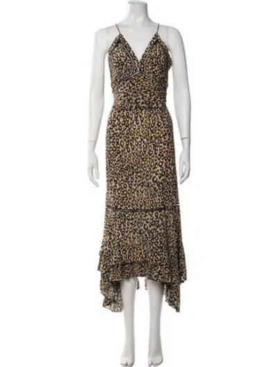 Pre-owned Derek Lam Silk Long Dress In Multi