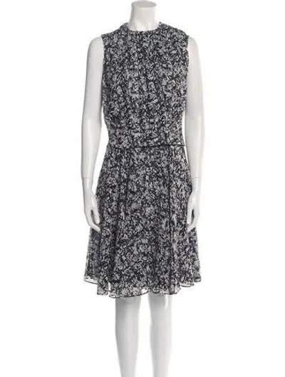 Pre-owned Derek Lam Silk Midi Length Dress In Black