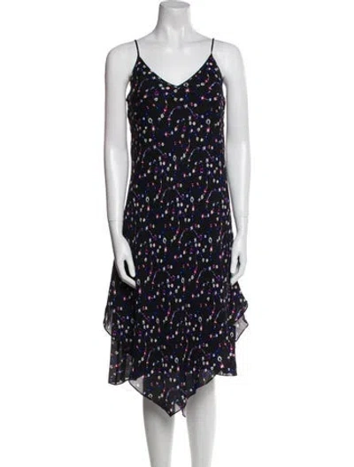 Pre-owned Derek Lam Silk Midi Length Dress In Black