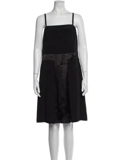 Pre-owned Derek Lam Silk Midi Length Dress In Black
