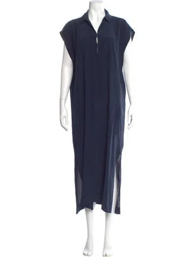 Pre-owned Derek Lam Silk Midi Length Dress In Blue