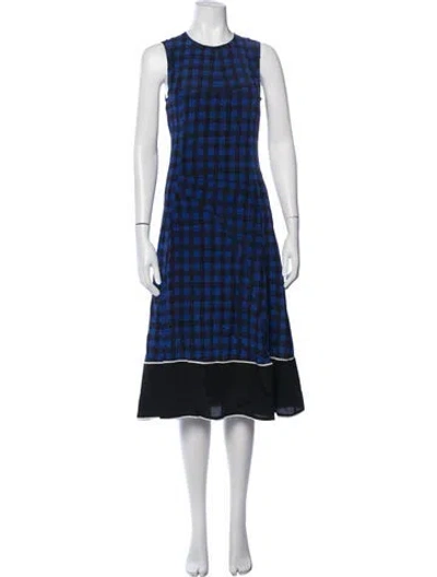 Pre-owned Derek Lam Silk Midi Length Dress In Blue