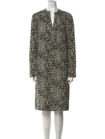 Pre-owned Derek Lam Silk Midi Length Dress In Multi