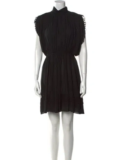 Pre-owned Derek Lam Silk Mini Dress In Black