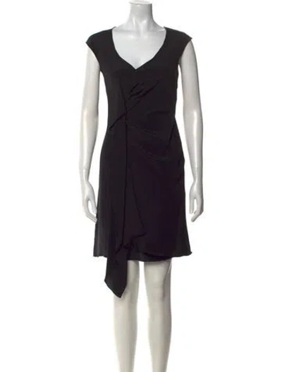 Pre-owned Derek Lam Silk Mini Dress In Black