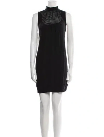 Pre-owned Derek Lam Silk Mini Dress In Black